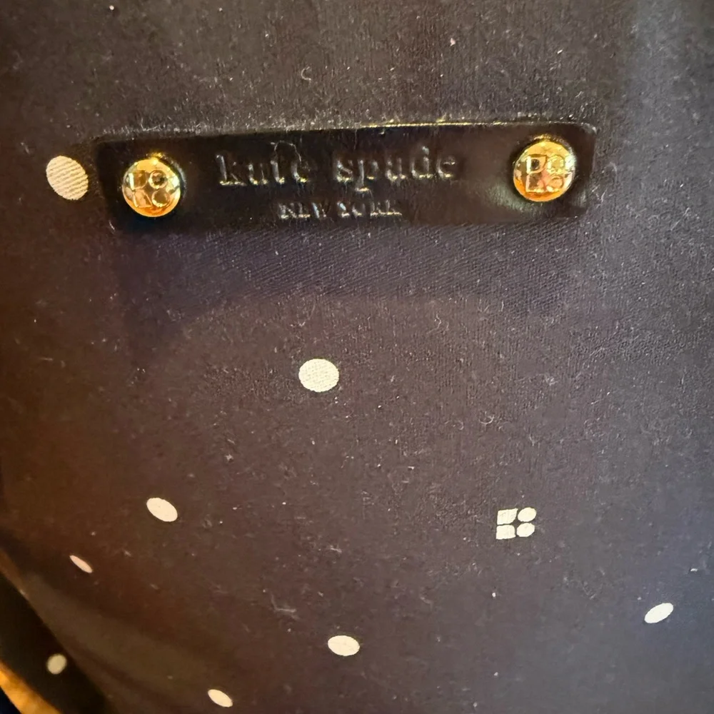 kate spade navy polka dot tote